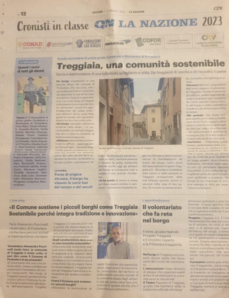 Cronisti in classe la Nazione
